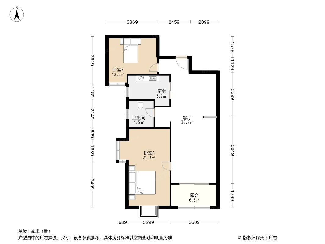 户型图1/2