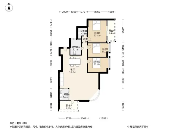 香格里嘉园户型图