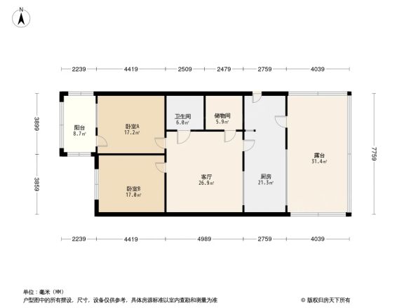 建国怡园小区户型图