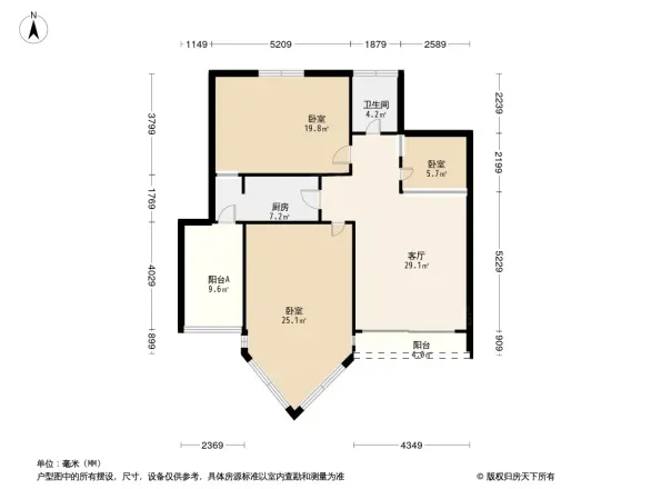 映江花园户型图