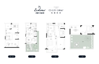 悦麓联排248平米户型图