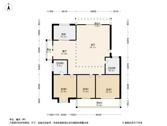 浩海丰太花园户型图