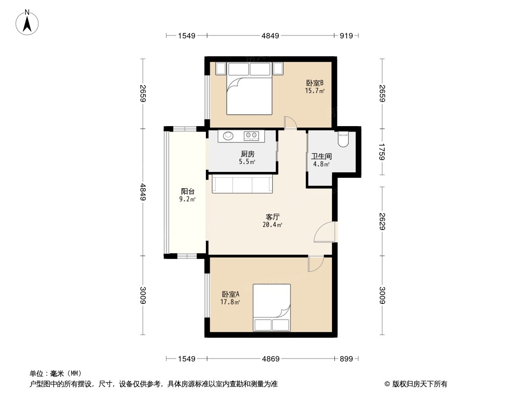 户型图1/2