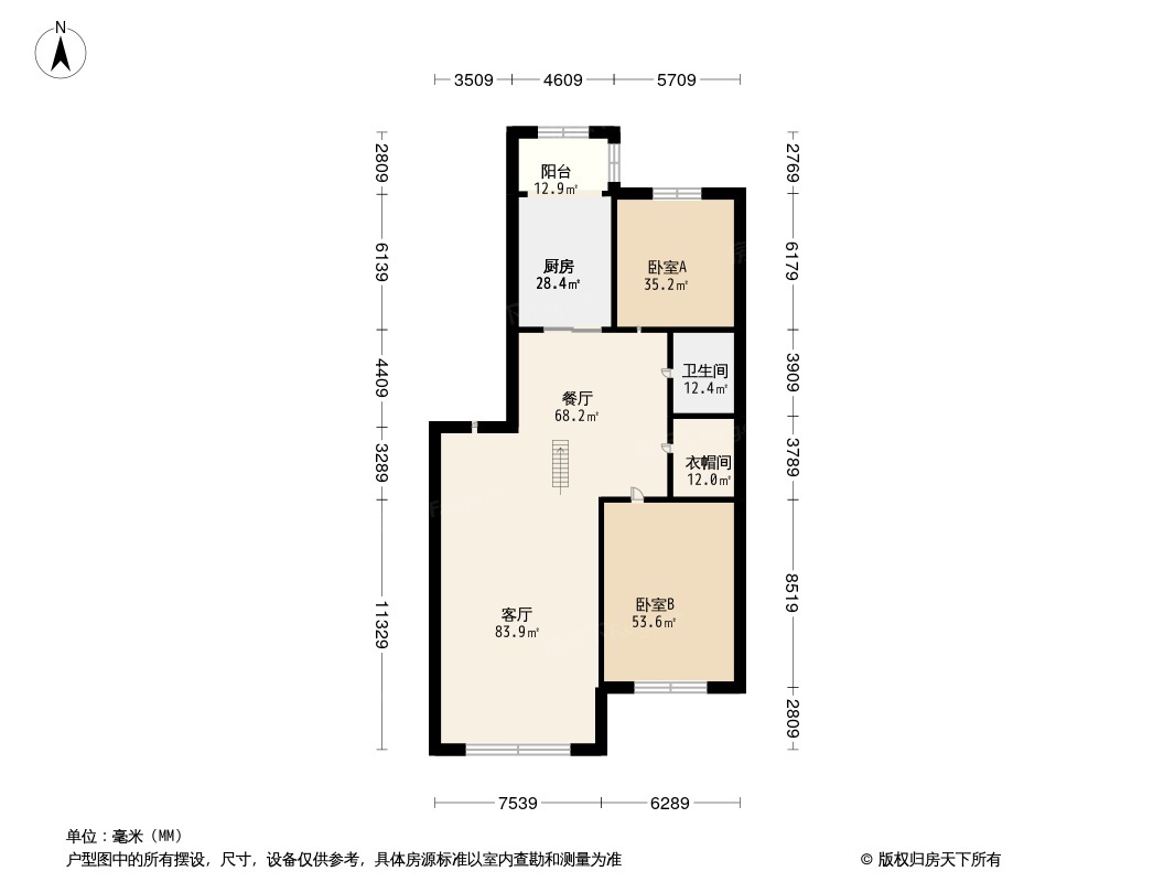 户型图1/2