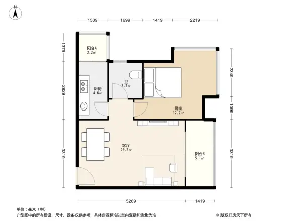 珠江太阳城A区户型图