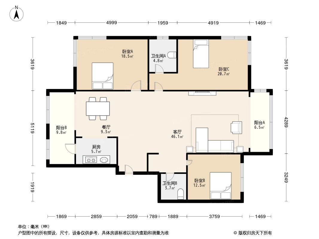 户型图1/2