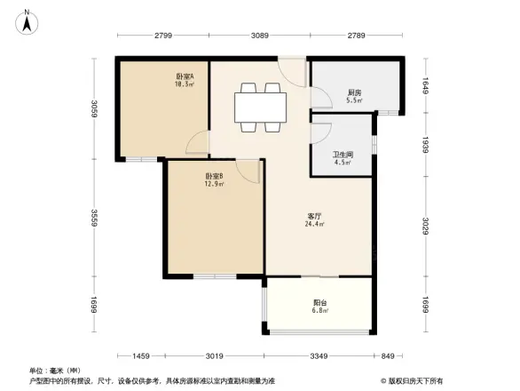 百步亭现代城四区户型图