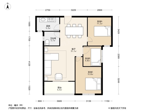 美联德玛假日二期阳光里户型图