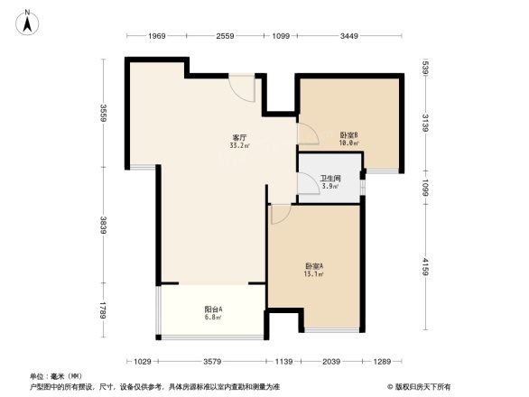 金地西岸故事户型图
