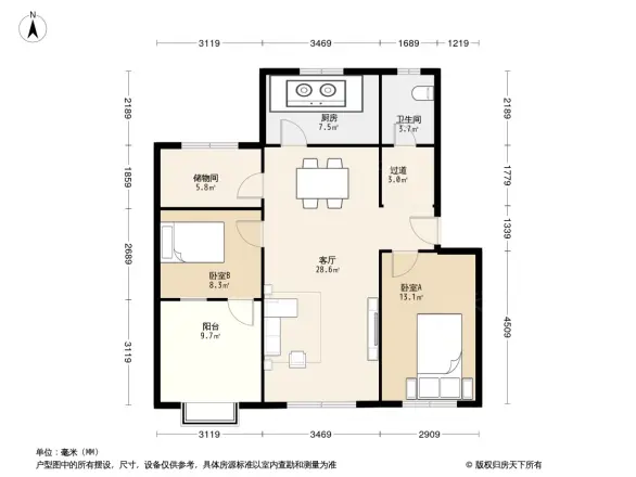 常青花园十四小区户型图