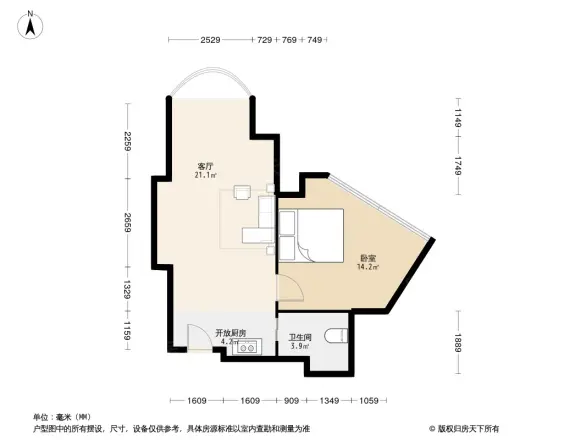 锋尚时代大厦商住楼户型图
