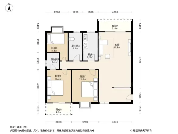 宇济天仙大厦商住楼户型图