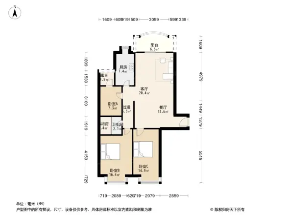 绿茵仁居户型图