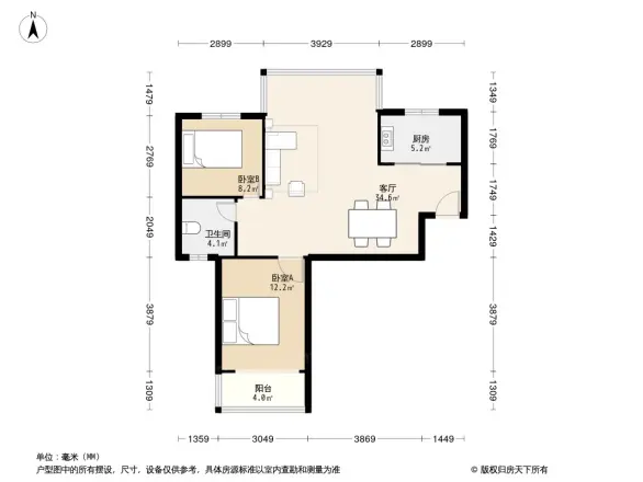 阳城汉江苑户型图