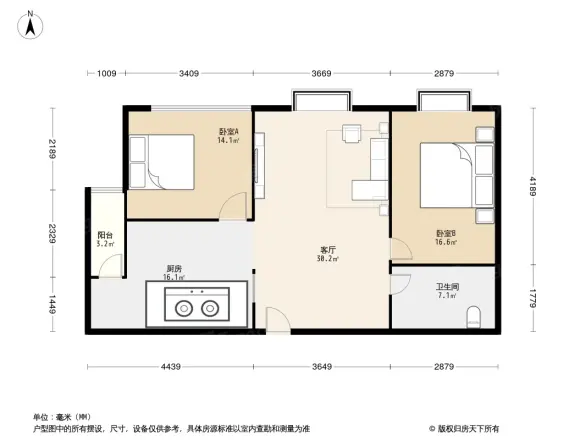 绿茵仁居户型图