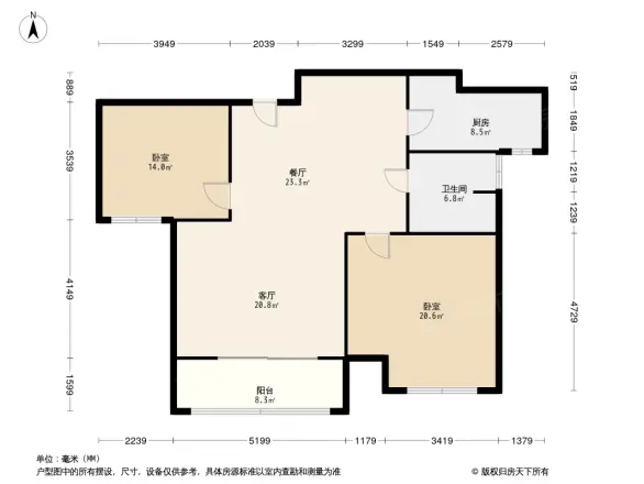 新城香悦半岛户型图