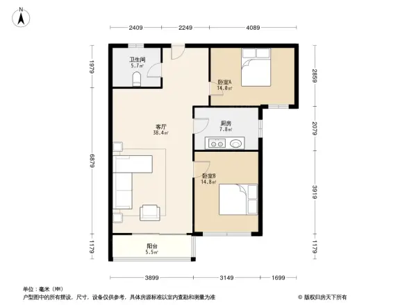 海景花园户型图