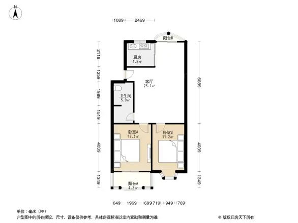 玫瑰西苑户型图