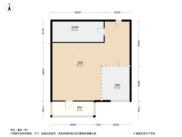 泓悦府商住楼户型图