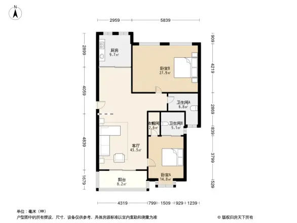 广厦海滨城户型图