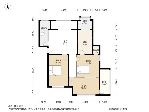 水果湖农业银行宿舍户型图