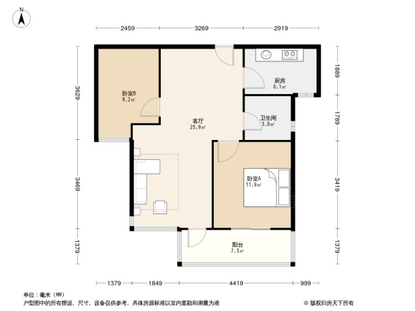 金地西岸故事户型图