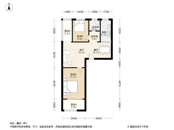 江宏花园B区户型图