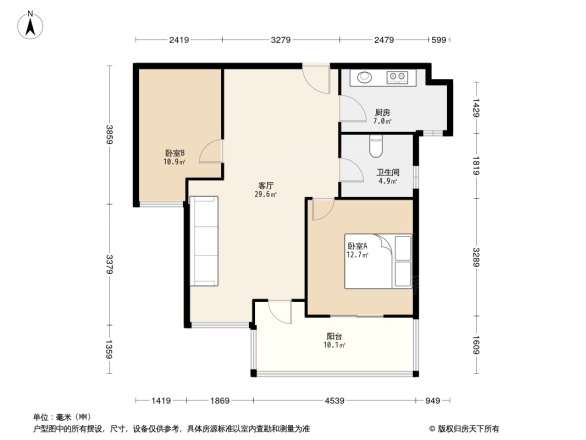 金地西岸故事户型图