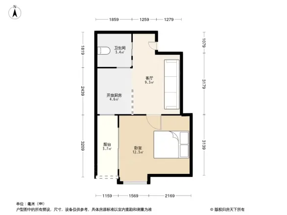 常青藤翰景苑户型图