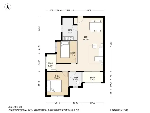 福星惠誉汉阳城户型图