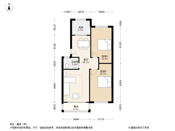 海景花园户型图