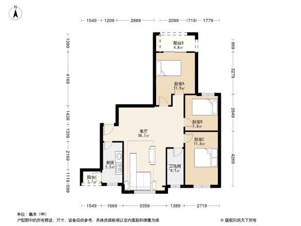 福晟滨江国际户型图
