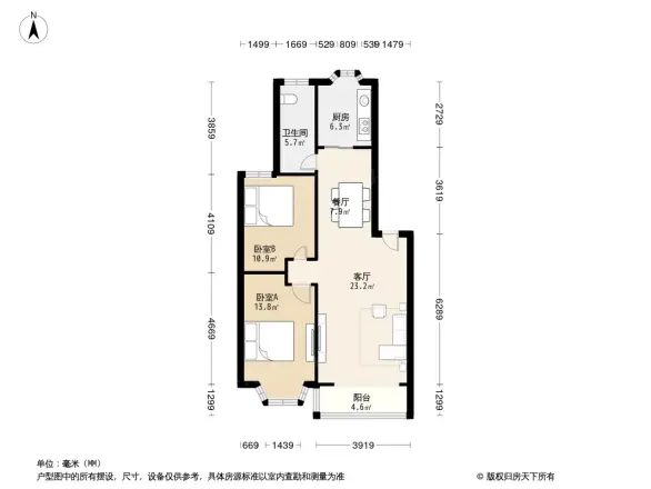 江宏花园B区户型图