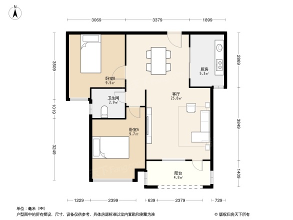 汉阳人信汇二期户型图