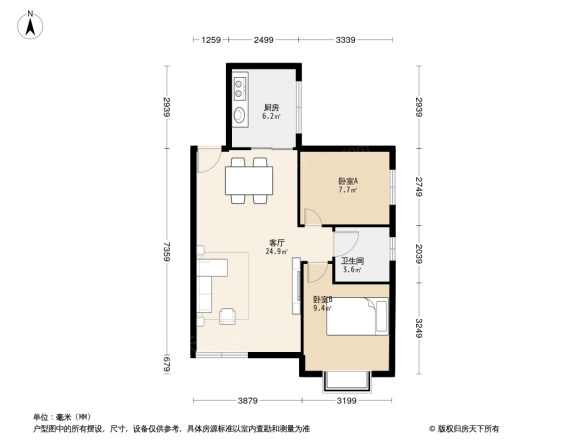 恒大绿洲户型图