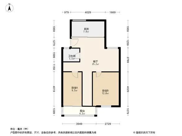 现代梅竹园户型图