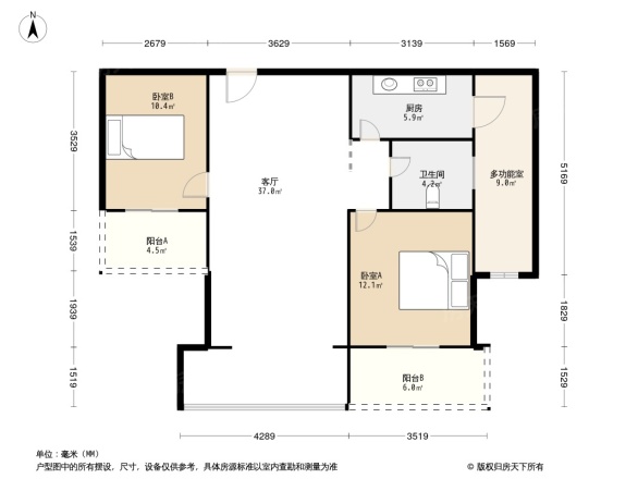 泰然南湖玫瑰湾一期户型图