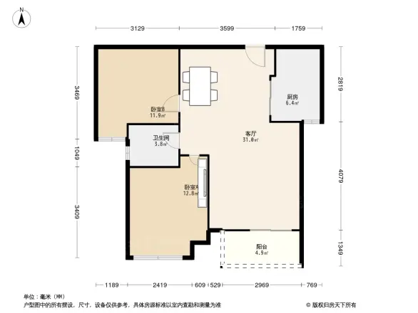 汉阳人信汇二期户型图