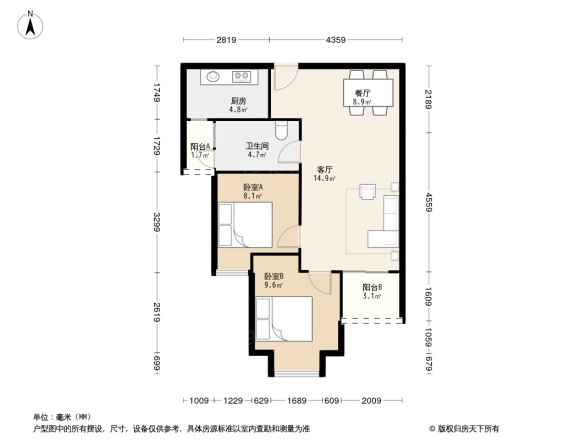远洋心汉口一期户型图