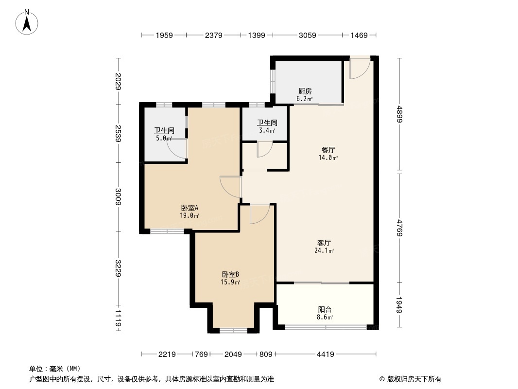 户型图1/2