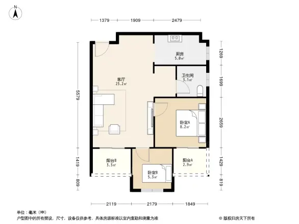 美联德玛假日二期阳光里户型图