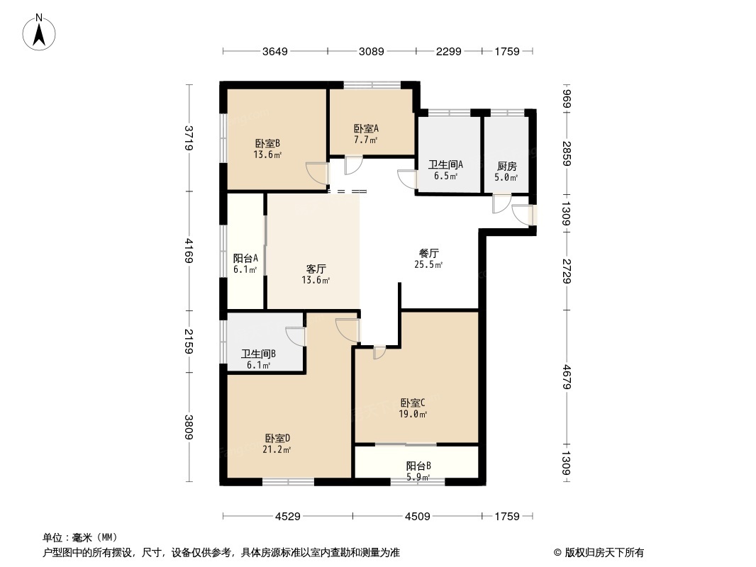 户型图1/2