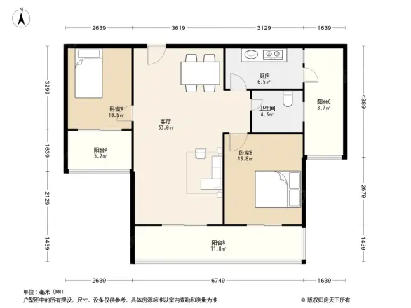 泰然南湖玫瑰湾一期户型图