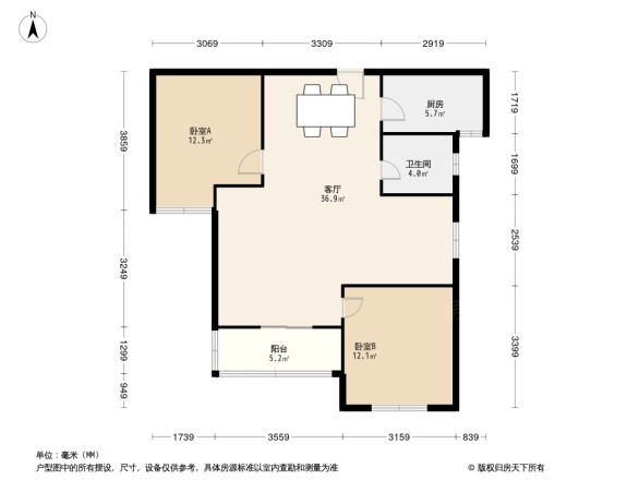 汉阳人信汇二期户型图