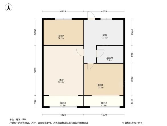 一丘田小区户型图