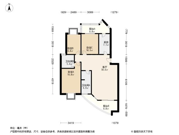 新阳光花园户型图