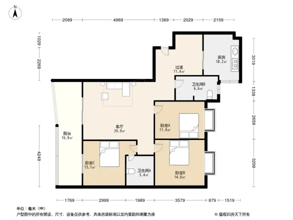 裕阳大厦户型图