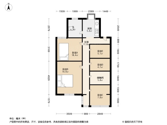 庆隆花园户型图