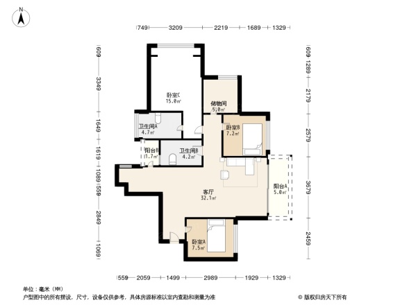 星河WORLD·银湖谷户型图
