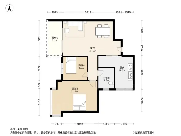 广厦城岭都户型图